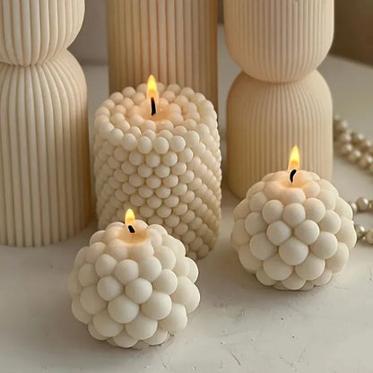 Molde para velas de burbujas de felicidad