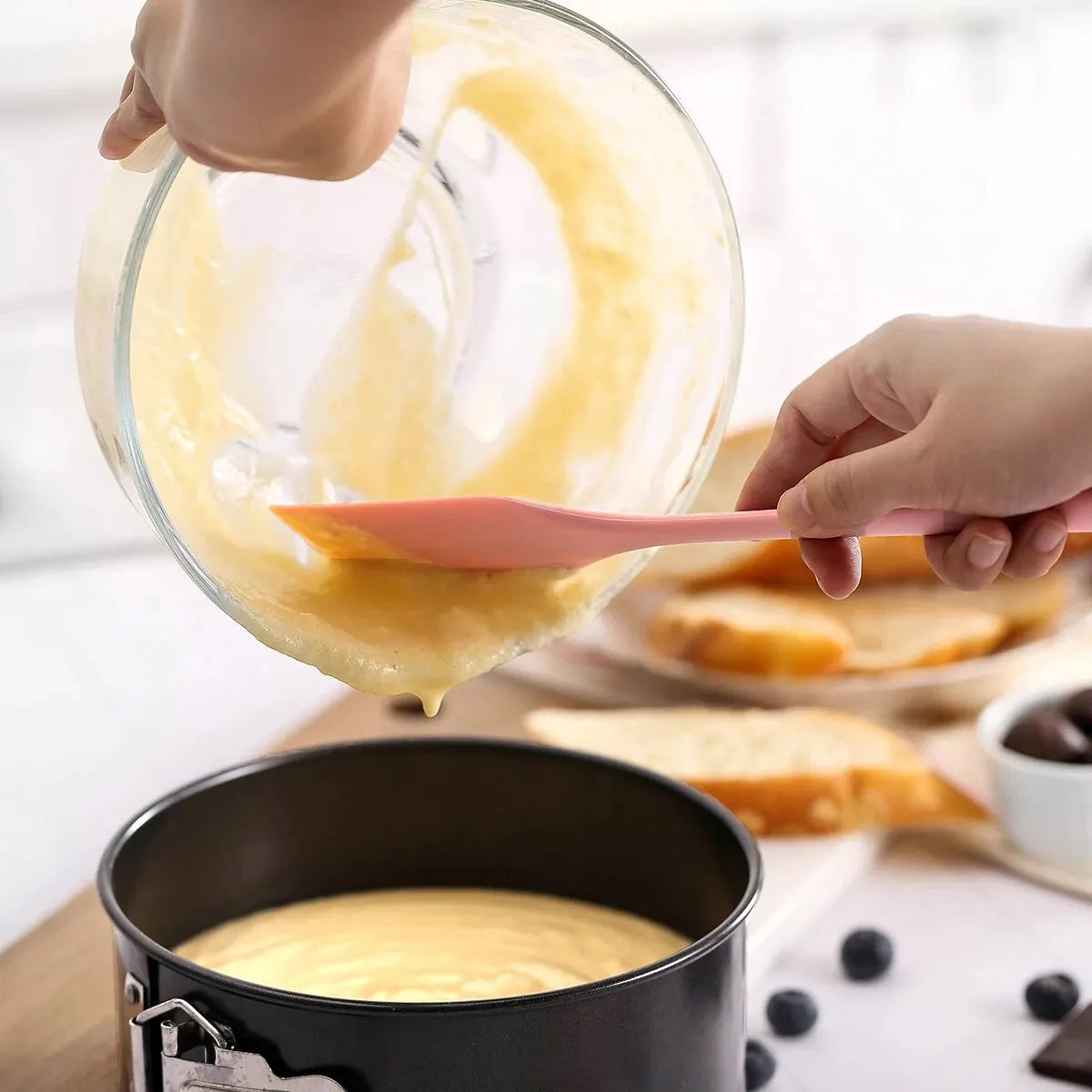 Espátula de silicona para repostería