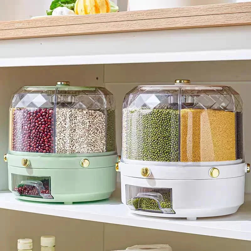 Dispensador de alimentos giratorio de 360°