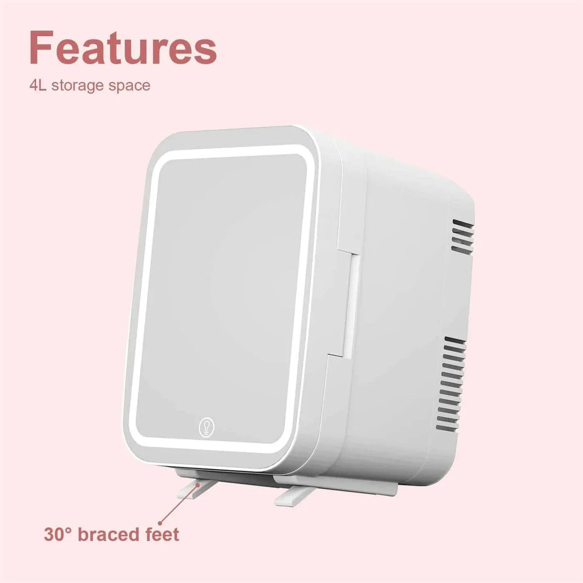 Mini refrigerador elegante para cosméticos