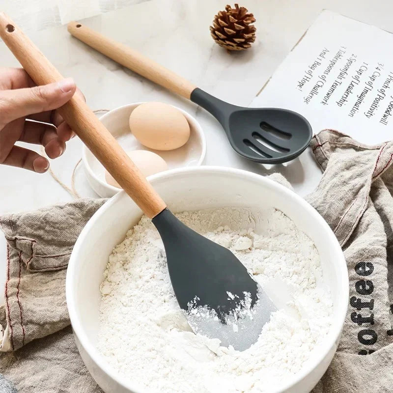 Juego de utensilios de cocina de silicona