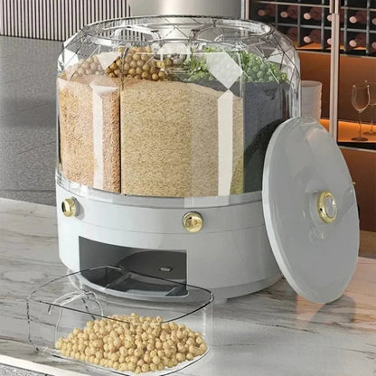 Dispensador de alimentos giratorio de 360°