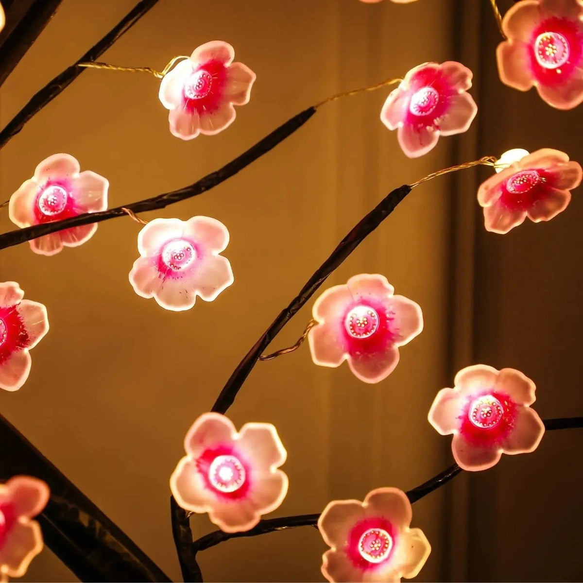 Árbol bonsái LED de flores de cerezo