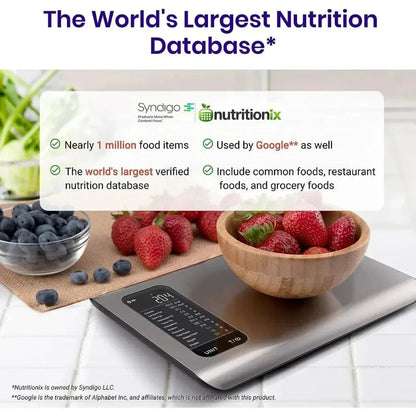 Balanza de cocina inteligente para nutrición